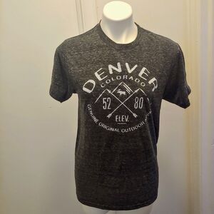 Prairie mountain gray Denver CO unisex t-shirt
